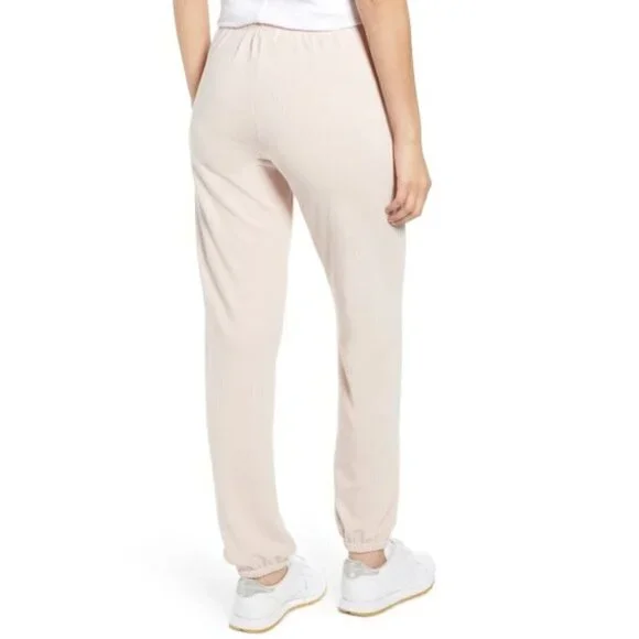 WILDFOX Mellow Stripe Easy Sweatpants, Quartz Pink - Picture 2 of 3
